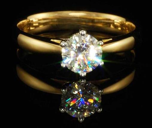 Solitaire ring with the Diamond GIA 2106288740 (Photo by PolarKoru)